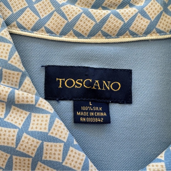 Toscano Blue/Yellow Short Sleeve Button Down - Picture 2 of 4
